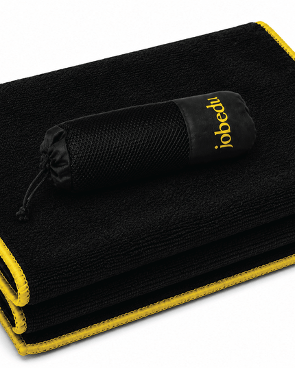 Micro Fiber Towels - Black | Towels - Accessories - Towels - Jobedu Jordan