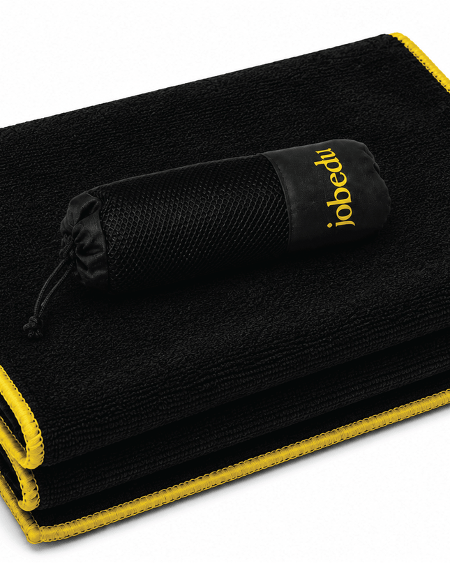 Micro Fiber Towels - Black | Towels - Accessories - Towels - Jobedu Jordan