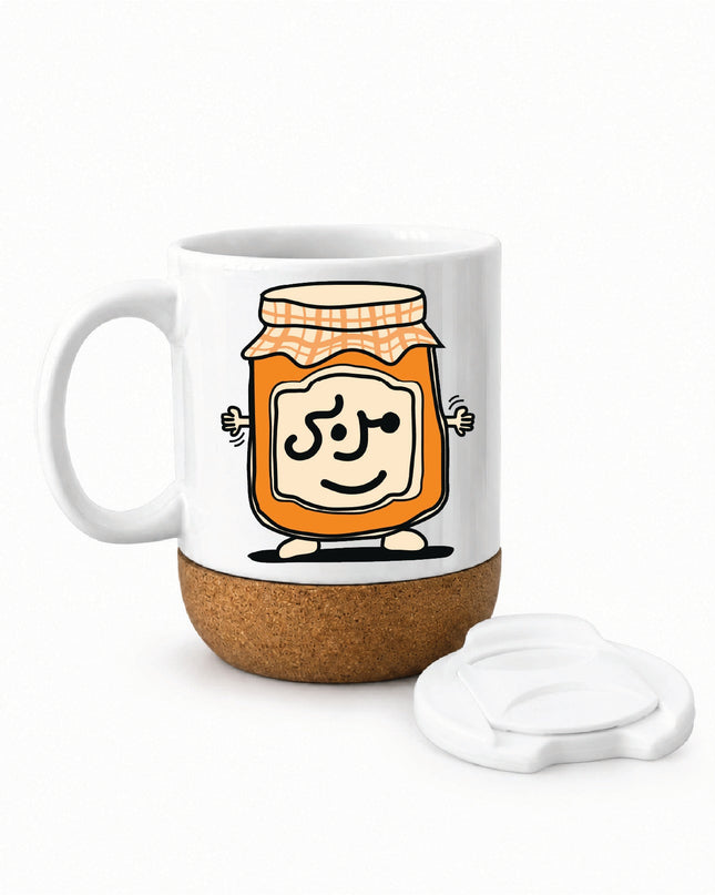 Mrabbah | Soft Wooden Plate Mug - Accessories - Soft Wooden Plate Mug - Jobedu Jordan