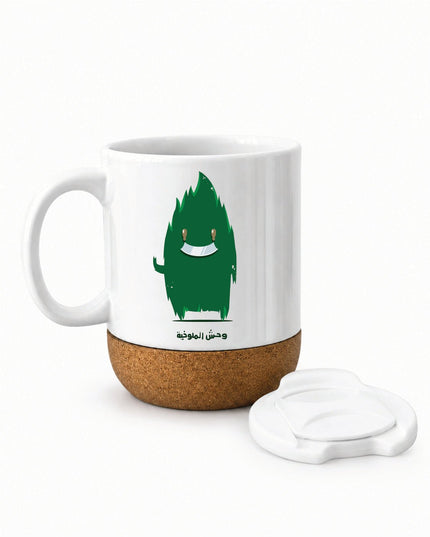 Mulukhia Monster | Soft Wooden Plate Mug - Accessories - Soft Wooden Plate Mug - Jobedu Jordan