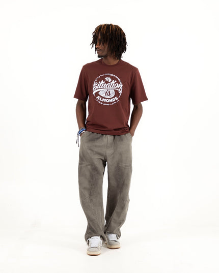 My Situation Is Almond | Premium SuperBasic Ghraphic T-Shirt - Premium Super Basic Cut T-Shirt - Unisex - Jobedu Jordan