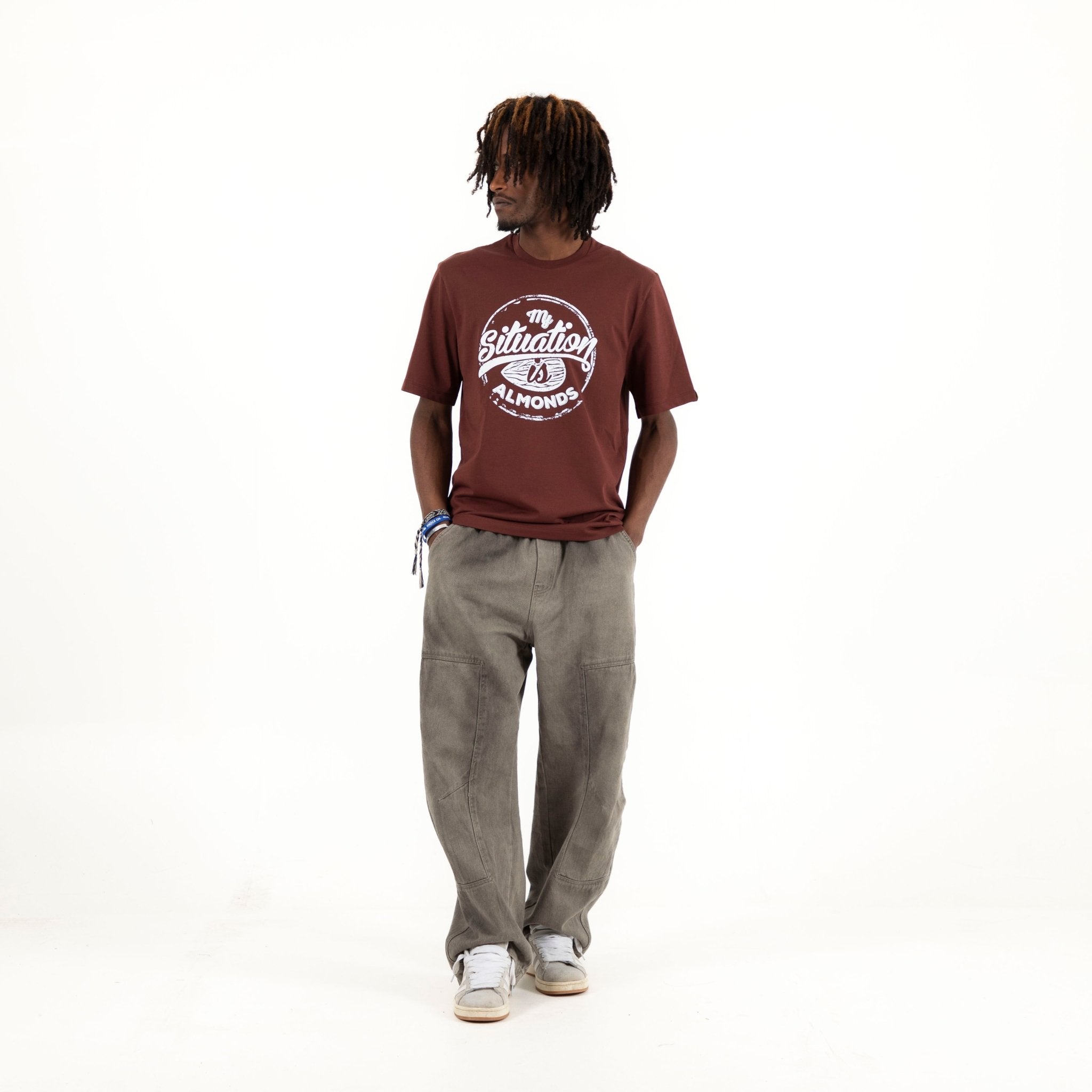 My Situation Is Almond | Premium SuperBasic Ghraphic T-Shirt My Situation Is Almond | Premium SuperBasic Ghraphic T-Shirt