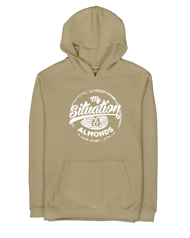 My Situation Is Almond | Unisex Adult Light Hoodie - Graphic Light Hoodie - Unisex - Jobedu Jordan