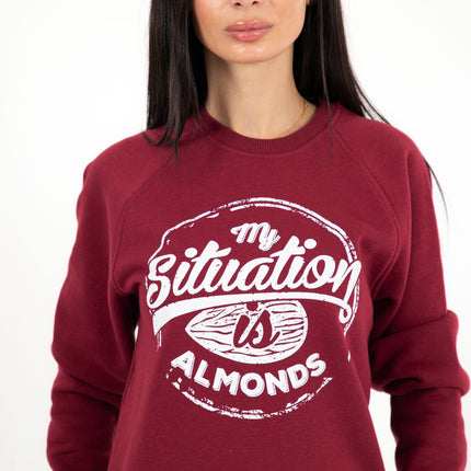 My Situation Is Almond | Unisex Adult Sweatshirt - Graphic Sweatshirt - Unisex - Jobedu Jordan