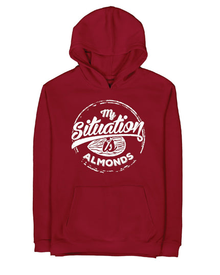 My Situation is Almonds | Unisex Adult Hoodie - Graphic Hoodie - Unisex - Jobedu Jordan