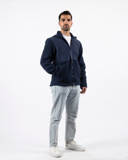 Navy Blue | Unisex Premium Superbasic Windwall Sherpa Jacket - Unisex Superbasic Windwall Sherpa Jacket - Jobedu Jordan