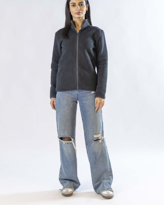 Night | Women Superbasic Sherpa Jacket - Women Superbasic Sherpa Jacket - Jobedu Jordan