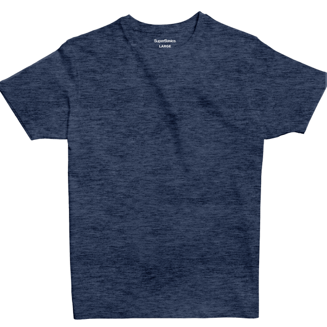 Nothy Navy Heather | T-shirt Unisex Self - Rib - T-shirt Unisex Self - Rib - Jobedu Jordan