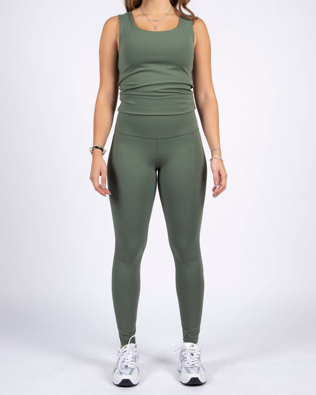 Olive | Women's Soft Knit Leggings - Women's Soft Knit Leggings - Jobedu Jordan
