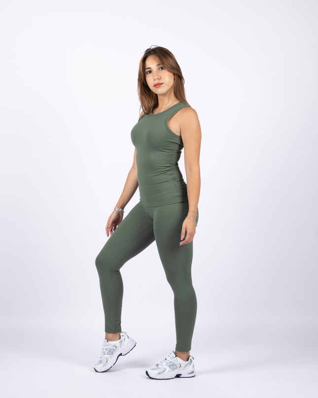 Olive | Women's Soft Knit Regular Tank Top - Women's Soft Knit Regular Tank Top - Jobedu Jordan