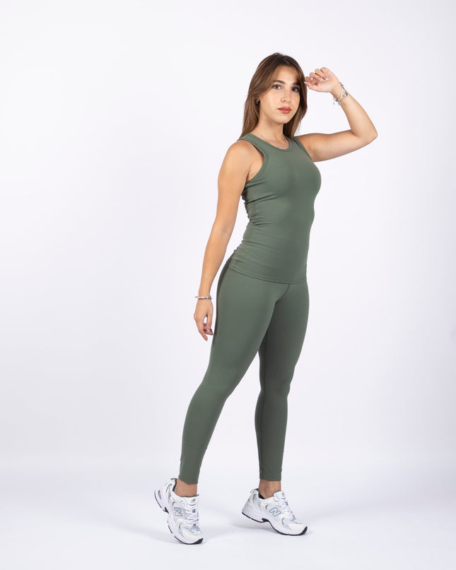 Olive | Women's Soft Knit Regular Tank Top - Women's Soft Knit Regular Tank Top - Jobedu Jordan