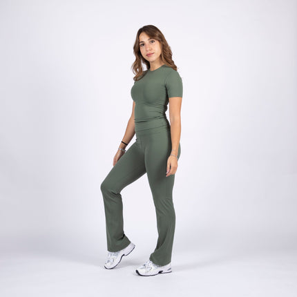 Olive | Women's Soft Knit Tshirt - Women's Soft Knit Tshirt - Jobedu Jordan