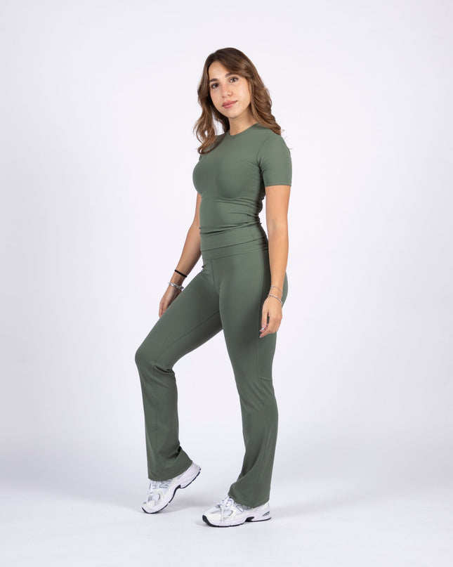 Olive | Women's Soft Knit Tshirt - Women's Soft Knit Tshirt - Jobedu Jordan