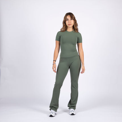 Olive | Women's Soft Knit Tshirt - Women's Soft Knit Tshirt - Jobedu Jordan
