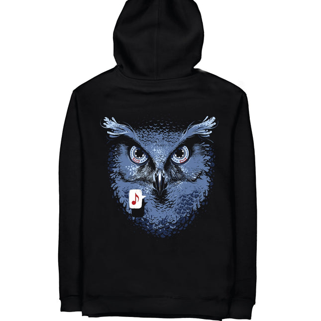 Owl Cassette | Graphic SuperBasic Premium Hoodies - Graphic SuperBasic Premium Hoodies - Jobedu Jordan