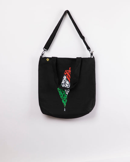 Palestine Arabia | Black Totebag Black Hanged - Accessories - Totebag Hanged - Jobedu Jordan
