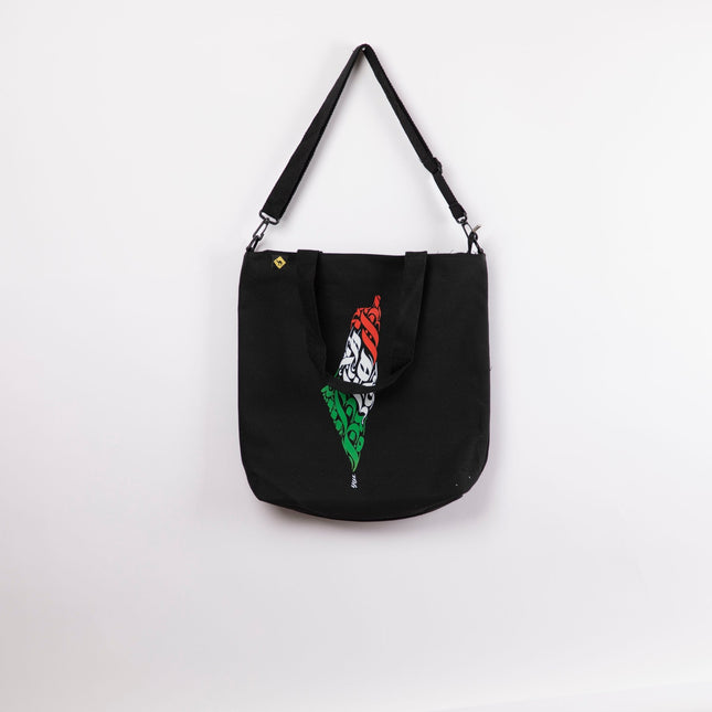 Palestine Arabia | Black Totebag Black Hanged - Accessories - Totebag Hanged - Jobedu Jordan