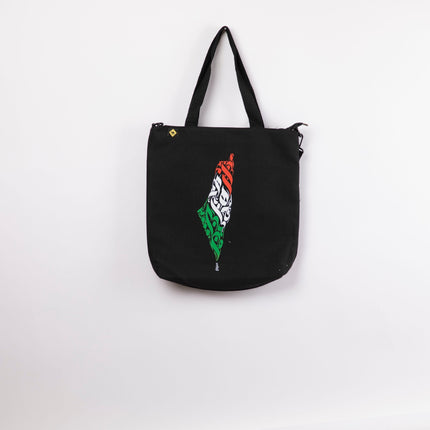 Palestine Arabia | Black Totebag Black Hanged - Accessories - Totebag Hanged - Jobedu Jordan
