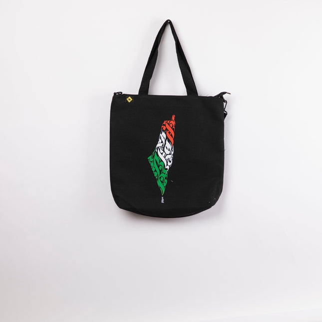 Palestine Arabia | Black Totebag Black Hanged - Accessories - Totebag Hanged - Jobedu Jordan
