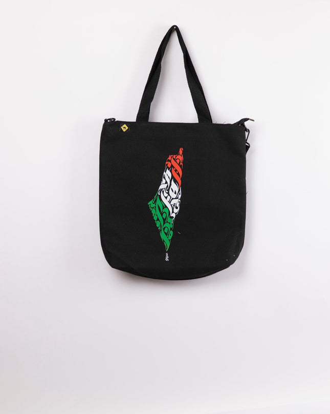 Palestine Arabia | Black Totebag Black Hanged - Accessories - Totebag Hanged - Jobedu Jordan