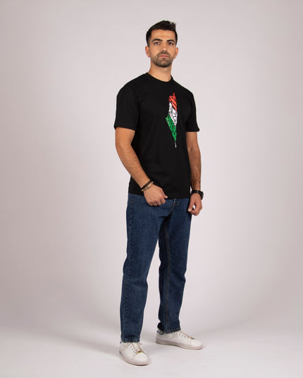 Palestine Arabia | Premium SuperBasic Ghraphic T-Shirt - Premium Super Basic Cut T-Shirt - Unisex - Jobedu Jordan