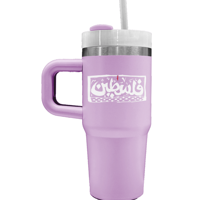 Palestine | Premium Straw Water Bottle - Accessories - Premium Straw Water Bottle - Jobedu Jordan