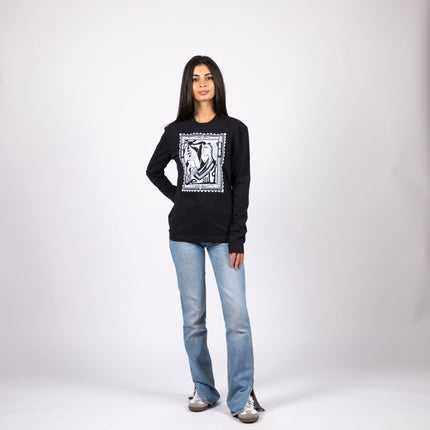 Palestine Stamp | Adult Graphic Longsleeve Tshirt - Adult Graphic Longsleeve Tshirt - Jobedu Jordan