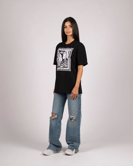 Palestine Stamp | Premium SuperBasic Ghraphic T-Shirt - Premium Super Basic Cut T-Shirt - Unisex - Jobedu Jordan