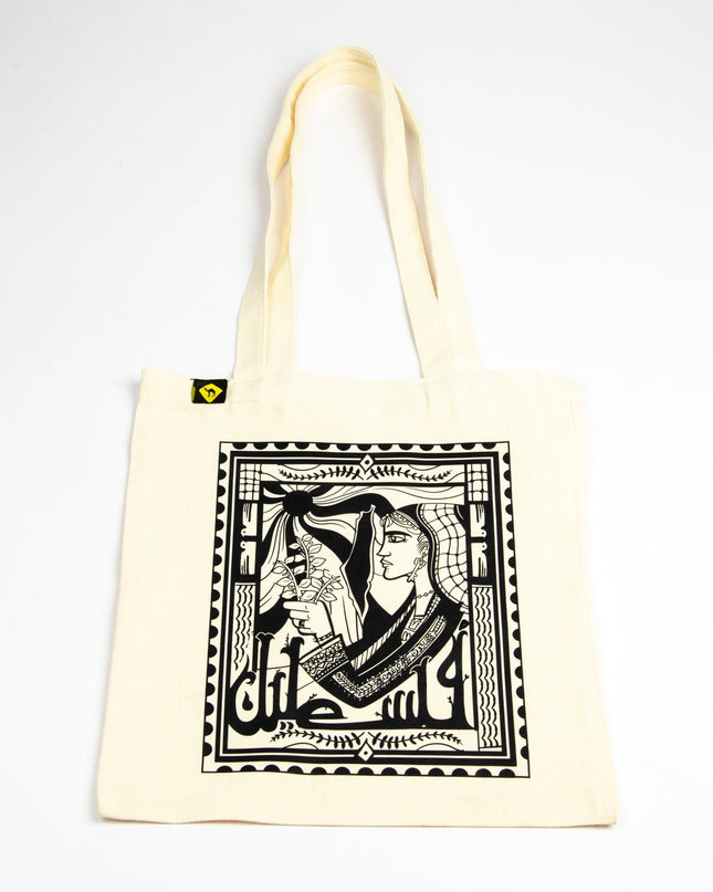 Palestine Stamp | Tote Bag - Accessories - Tote Bags - Jobedu Jordan