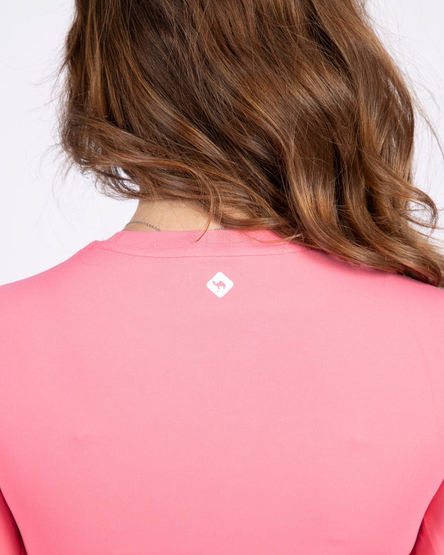 Pink | Women's Soft Knit Long Sleeve Tshirt - Women's Soft Knit Long Sleeve Tshirt - Jobedu Jordan