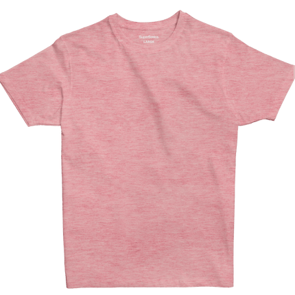 Powerful Pink Heather | T-shirt Unisex Self - Rib - T-shirt Unisex Self - Rib - Jobedu Jordan