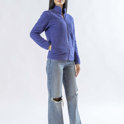 Purple | Women Superbasic Sherpa Jacket - Women Superbasic Sherpa Jacket - Jobedu Jordan