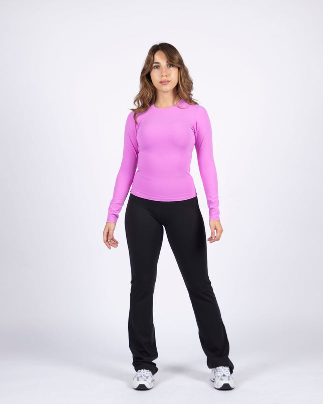 Purple | Women's Soft Knit Long Sleeve Tshirt - Women's Soft Knit Long Sleeve Tshirt - Jobedu Jordan