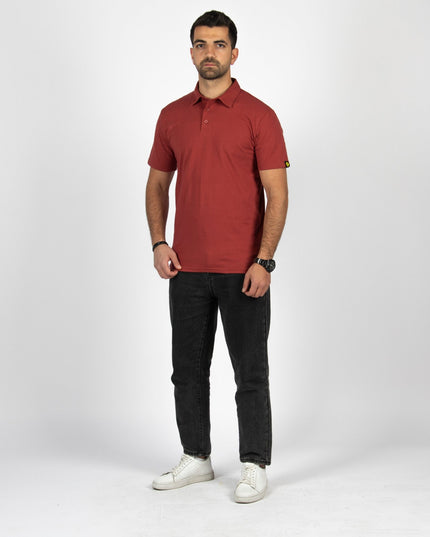 Red Rock | Adult Short Sleeve Polo - Basic Polo T-Shirt - Jobedu Jordan