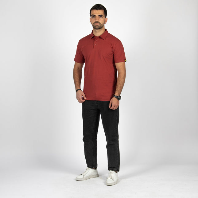 Red Rock | Adult Short Sleeve Polo - Basic Polo T-Shirt - Jobedu Jordan
