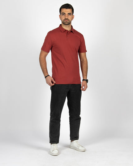 Red Rock | Adult Short Sleeve Polo - Basic Polo T-Shirt - Jobedu Jordan