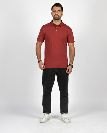 Red Rock | Adult Short Sleeve Polo - Basic Polo T-Shirt - Jobedu Jordan