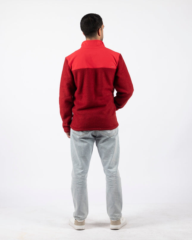 Red | Unisex Premium Superbasic Windwall Sherpa Jacket - Unisex Superbasic Windwall Sherpa Jacket - Jobedu Jordan