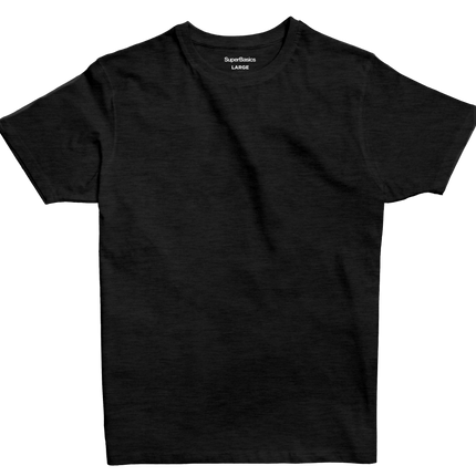 Rich Black Heather | T-shirt Unisex Self - Rib - T-shirt Unisex Self - Rib - Jobedu Jordan