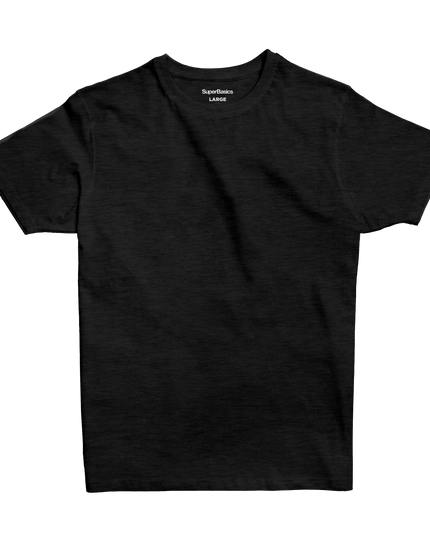 Rich Black Heather | T-shirt Unisex Self - Rib - T-shirt Unisex Self - Rib - Jobedu Jordan
