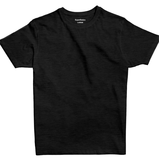 Rich Black Heather | T-shirt Unisex Self - Rib - T-shirt Unisex Self - Rib - Jobedu Jordan