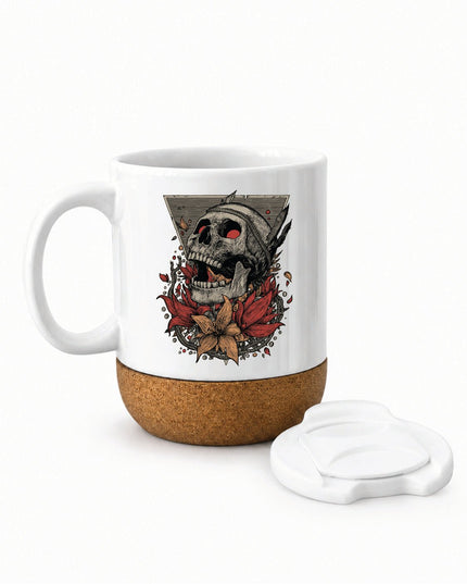 Screaming Skull | Soft Wooden Plate Mug - Accessories - Soft Wooden Plate Mug - Jobedu Jordan
