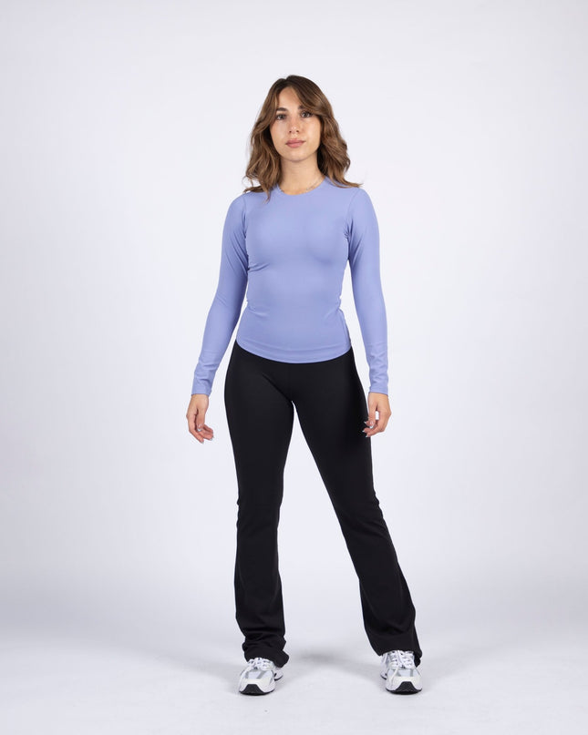 Sky Blue | Women's Soft Knit Long Sleeve Tshirt - Women's Soft Knit Long Sleeve Tshirt - Jobedu Jordan