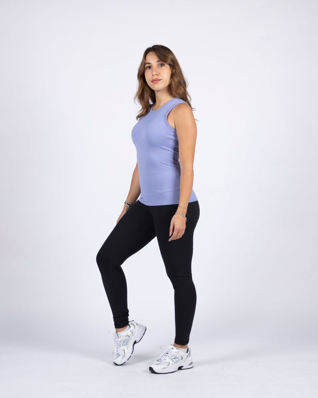 Sky Blue | Women's Soft Knit Regular Tank Top - Women's Soft Knit Regular Tank Top - Jobedu Jordan