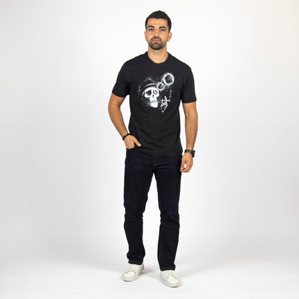 Smoking Skull | Basic Cut T-shirt - Graphic T-Shirt - Unisex - Jobedu Jordan