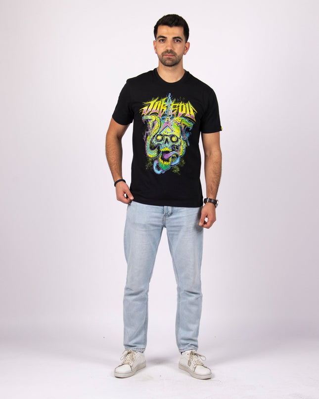 Snake & Roll | Basic Cut T-shirt - Graphic T-Shirt - Unisex - Jobedu Jordan
