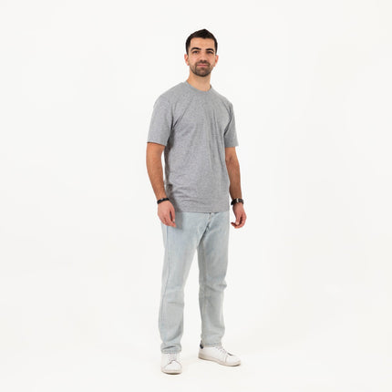 Soothing Grey Heather | T-shirt Unisex Self - Rib - T-shirt Unisex Self - Rib - Jobedu Jordan