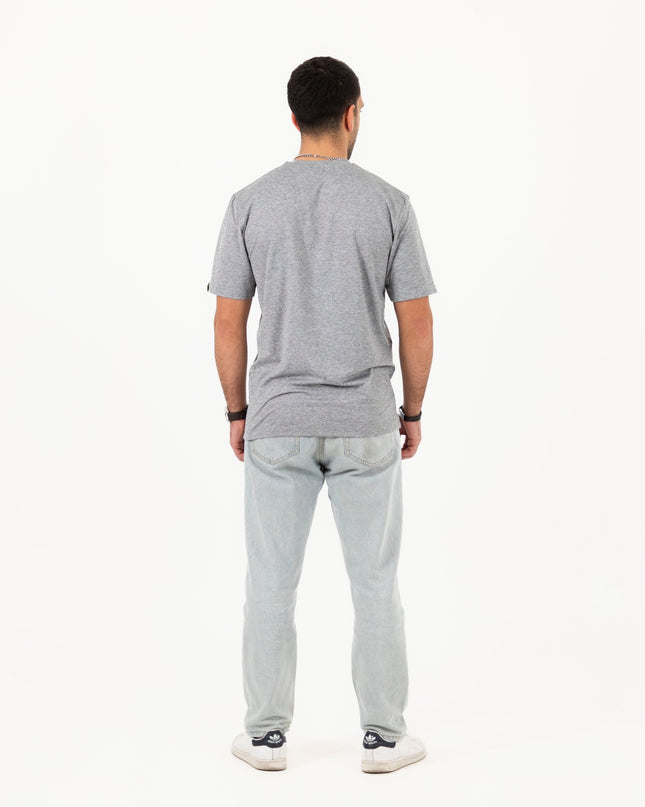 Soothing Grey Heather | T-shirt Unisex Self - Rib - T-shirt Unisex Self - Rib - Jobedu Jordan