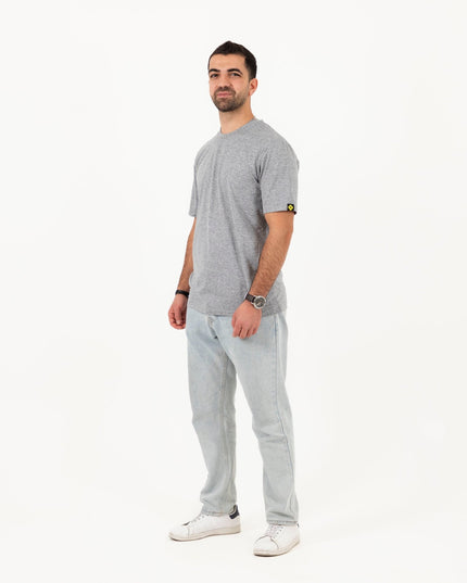 Soothing Grey Heather | T-shirt Unisex Self - Rib - T-shirt Unisex Self - Rib - Jobedu Jordan