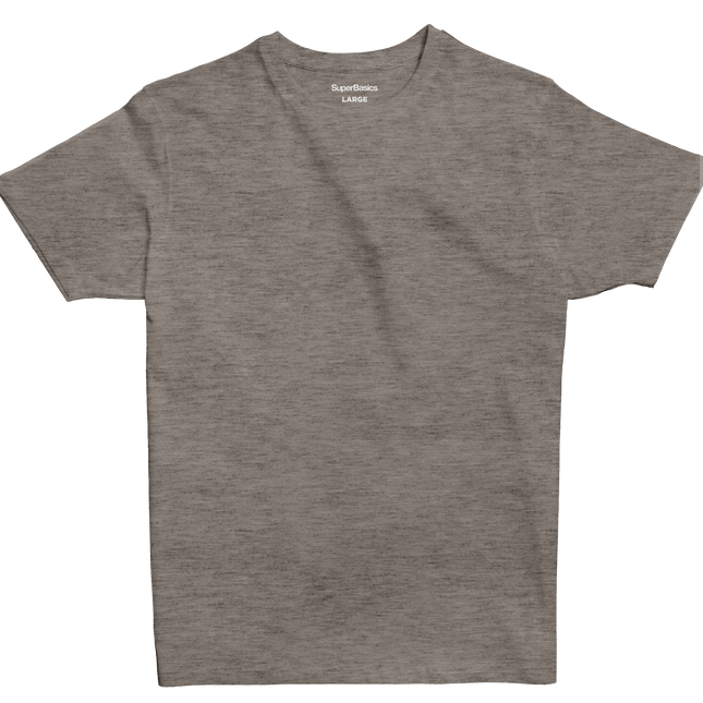 Taupe Heather | T-shirt Unisex Self - Rib - T-shirt Unisex Self - Rib - Jobedu Jordan